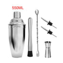 UPORS 550ML/750ML Cocktail Shaker Mixer Stainless Steel Wine Martini Boston Shaker For Bartender Drink Party Bar Tools