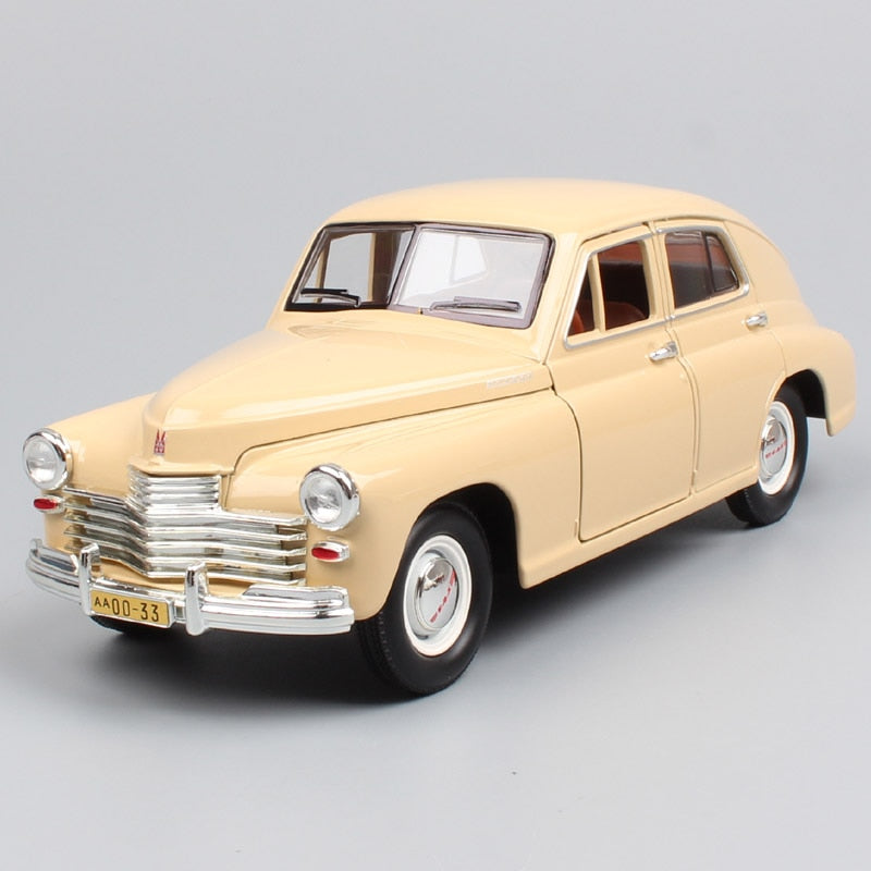 Road Signature 1:24 Scale Russia Soviet Union Gorky Gaz M20 Pobeda Gaz-M20 Cars Sedan Diecast Vehicles Model Toys Gifts Yatming