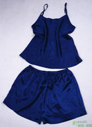 Frauen 100% Naturseide 16 Momme Satinseide Camisole mit Shorts Pyjama Set Nachtwäsche M-2XL YM004