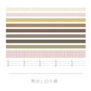 10 Teile/los Vintage Grid Stripe Washi Tape Klebeband Diy Scrapbooking Aufkleber Label Craft Masking Tape Japanisches Briefpapier