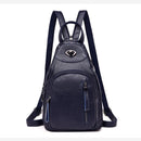 Damen Mode Rucksäcke Schulter Schultaschen für Mädchen im Teenageralter Preppy Style Sackpack PU Leder Rucksack Damen Rucksack