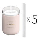 Candle Air Humidifier Portable Ultrasonic Silent Large Capacity USB Aroma Essential Oil Diffuser Home Car Office Purify Anion