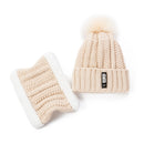 Neue Frauen Warm Dicken Hut Mode Winter Hüte Für Frau Fügen Sie Pelz Gefüttert Strickmütze Buchstabe B Beanie Hut Mädchen Bommel Strickmütze