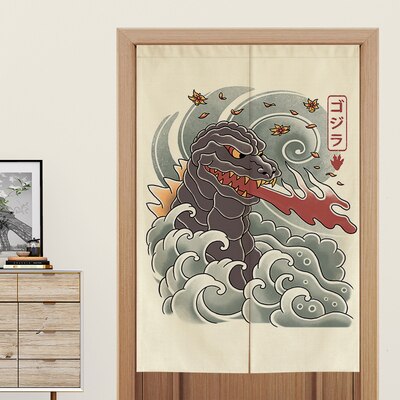 Japanese Style kitchen door curtain fabric screen bedroom restaurant toilet decorative hanging curtain