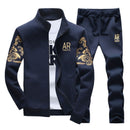 Herbst Trainingsanzug Männer 2021 Sportbekleidung Mode Herren Set Zwei Stücke Reißverschluss Warme Sweatshirt Jacke + Jogginghose Moleton Masculino Sets