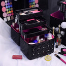 Make-up-Tasche, hochwertige, schöne Kosmetikbox, Frauen, lässig, faltbar, professioneller Reise-Aufbewahrungskoffer, Koffer mit großer Kapazität