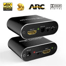 4K HDMI Audio Extractor 5.1 4K 60Hz Audio HDMI Extractor Splitter HDMI zu Toslink Audiokonverter HDMI ARC 4K für Xbox Series X
