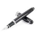 Luxusmarke Jinhao X750 Silber Edelstahl Füllfederhalter Medium 18KGP Feder Schule Büro Name Tintenstifte Geschenk Schreibwaren