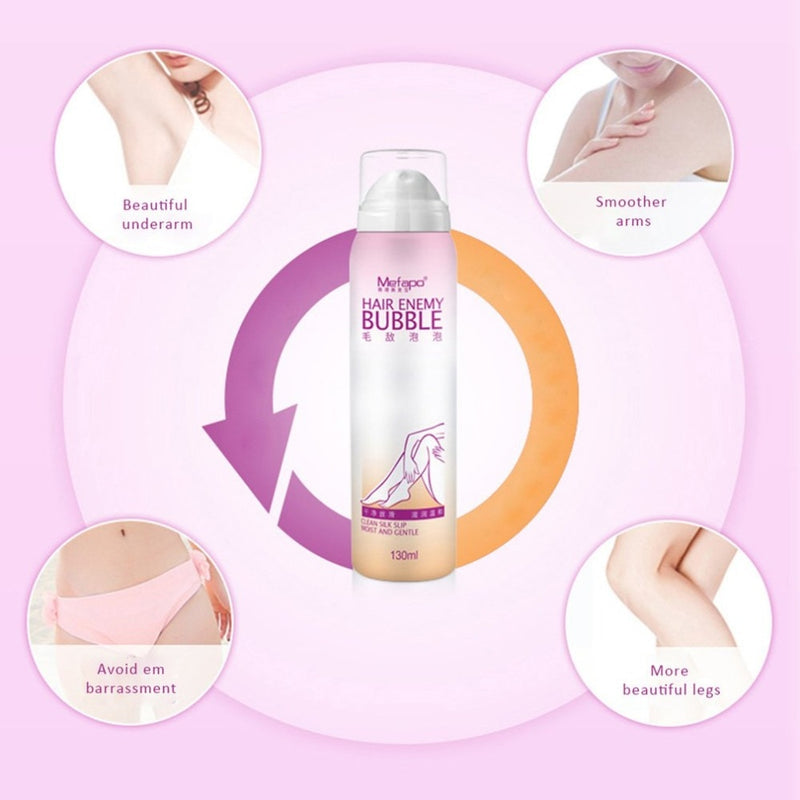 MEFAPO SprayAway Painless Hair Removal Cream Depilatory Cream Smooth Skin Body Master Removal Cream Foam Mousse Drop shipping