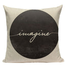 Pop geometrischer Tier-Kissenbezug, schwarz-weißes Leinenkissen, dekorativer Kissenbezug, quadratisch, hochwertiger Druck, individuelles Dekokissen