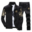 Herbst Trainingsanzug Männer 2021 Sportbekleidung Mode Herren Set Zwei Stücke Reißverschluss Warme Sweatshirt Jacke + Jogginghose Moleton Masculino Sets