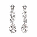 Zarte Frauen Österreichische Kristall Schmuck Sets 16 Farben Für Braut Hochzeit Halskette Und Ohrringe Sets Dame Party Modeschmuck