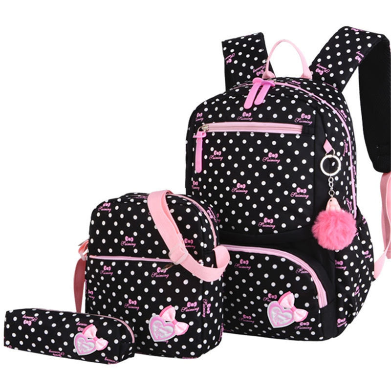 3pcs/set Printing School Bags Backpacks Schoolbag Fashion Kids Lovely Backpack For Children Girls School bag Student Mochila sac