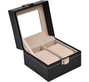 New PU Leather Watch Box Black Men&