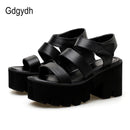 Sandalias de gladiador Gdgydh para mujer, tacones de plataforma, correa de tobillo con lazo de gancho, zapatos informales para mujer, estilo romano, novedad de verano 2022, triangulación de envíos
