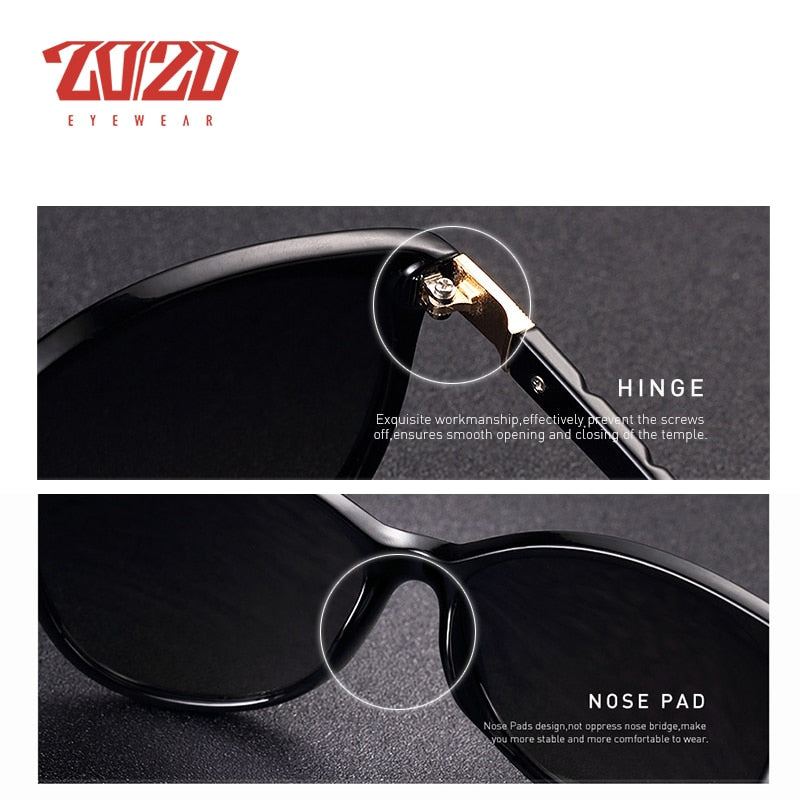 20/20 Brand Design Women Cat eye Sunglasses Female Retro Style Polarized Glasses Shades UV400 Oculos de sol Feminino PL337