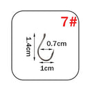 WPE Marke 1 Packung Angelhaken Größe 7#-15# Stachelhaken High-Carbon Steel Single Circle Karpfen Angelhaken Jig Tackle Zubehör