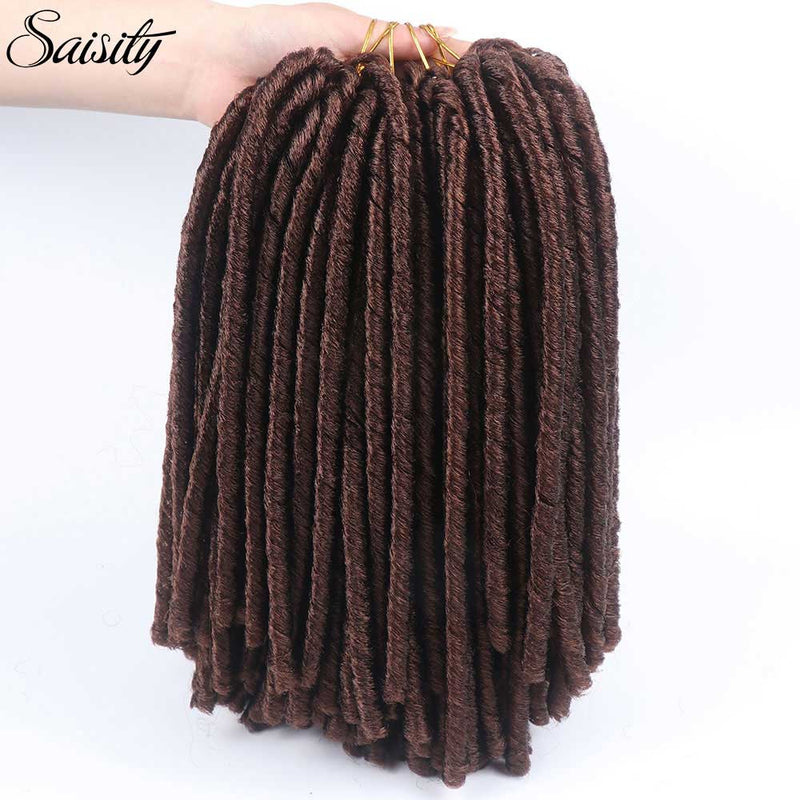 Saisity 14'' faux locs Häkelhaar weiche und leichte Dreadlocks Häkelzöpfe synthetische Häkelhaarverlängerungen 15 Strähnen/Packung