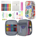 Juego de ganchos de ganchillo para manualidades con agujas para manualidades y bolsa, hilos ergonómicos de animales, agujas de tejer a ganchillo, tijeras, juego de costura, accesorios