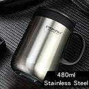 Pinkah 400ML 304 Stainless Steel Thermos Mugs Office Cup With Handle With Lid  Insulated Tea mug  Thermos Cup Office Thermoses