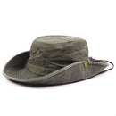 XdanqinX Erwachsene Herren Cap Sommer Mesh Atmungsaktiv Retro 100% Baumwolle Eimer Hut Panama Dschungel Angeln Hüte Neuheit Dad's Beach Cap