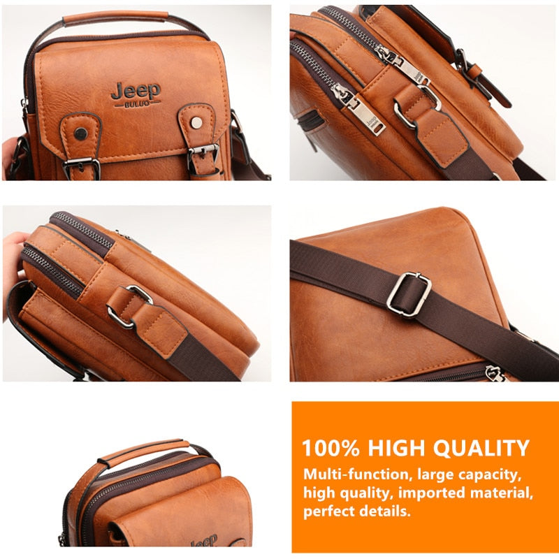 JEEP BULUO Multi-function Business Handbags Men New Man&