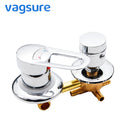 Vagsure 2/3/4/5-Wege-Wasserauslass Kalt- und Warmintubation 10/12,5/14,5 cm Messing-Umsteller Duscharmatur Mischventil-Set Badezimmer