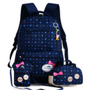 Kinder Schultaschen Teenager Mädchen Druckrucksack Schule Rucksäcke 3pcs / Set Mochila Kinder Reiserucksack Nette Umhängetasche