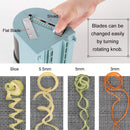 LMETJMA Spiralizer Gemüseschneider mit 4 rotierenden Klingen Mandolinenschneider Cutter Pasta Spaghetti Zucchini Nudeln Maker KC0214