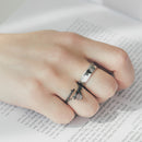 Thaya Original Moonlight Forest Design Finger Ring Moonstone Gemstone s925 Silver Black Branch Ring for Women Elegant Jewelry