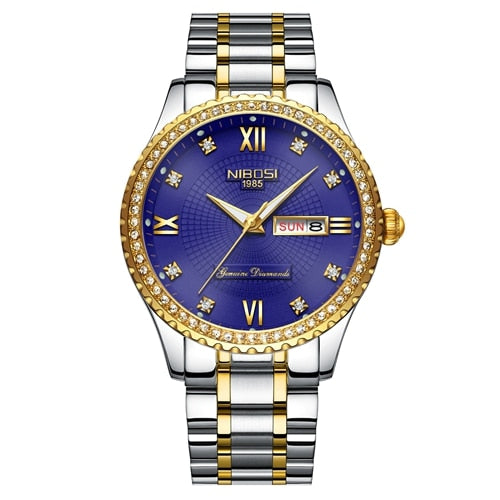 NIBOSI 2022 New Gold Watch Women Watches Ladies Creative Steel Women&