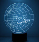 Touch Fernbedienung Flugzeug 3D Licht LED Tischlampe Optische Täuschung Birne Nachtlicht 7 Farben Ändernde Stimmungslampe USB Lampe