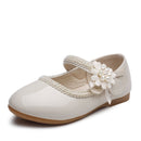 1 2 3 4 5 6 7T Neue Baby Mädchen Lederschuhe Blume Kinder Schuhe Prinzessin Cocktail Party Schuhe Für Baby Mädchen Hochzeitskleid Schuhe