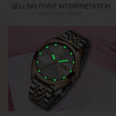 2021 LIGE nuevo reloj de oro rosa para mujer, reloj de cuarzo de negocios para mujer, reloj de pulsera de lujo para mujer, reloj para chica, reloj femenino