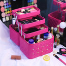 Make-up-Tasche, hochwertige, schöne Kosmetikbox, Frauen, lässig, faltbar, professioneller Reise-Aufbewahrungskoffer, Koffer mit großer Kapazität