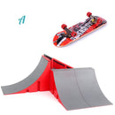 1pc Mini Skateboard Spielzeug Skate Park für TechDeck Fingerboard Skateboard Rampen Fingerboard Ultimate Park Training Board