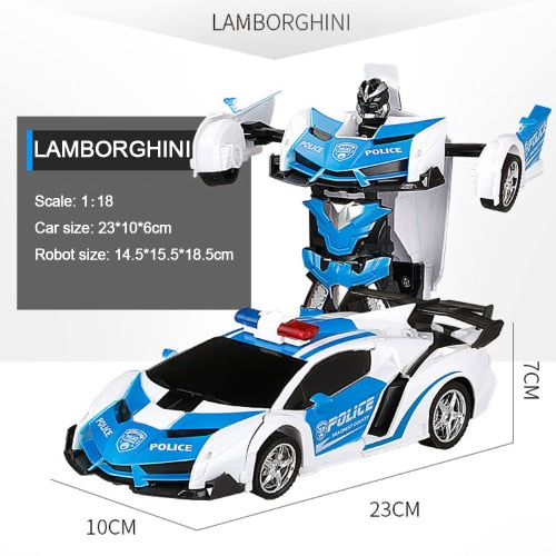RC Car Transformation Robots Sports Vehicle Model  Drift Car  Toys Cool Deformation Car Kids Toys  Gifts For Boys