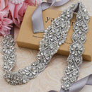 MissRDress Strass Hochzeitsgürtel Silber Kristall Brautgürtel Perlen Hochzeit Schärpe Für Brautaccessoires JK834