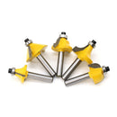 12-teiliges Fräser-Fräser-Bit-Set 1/4 Holzschneider Hartmetallschaftmühle Holzbearbeitung Trimmen Gravur Carving Schneidwerkzeuge