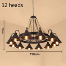 American Chandelier Rural Loft Iron Retro Industrial Wind Restaurant Bar Bekleidungsgeschäft Hot Pot Internet Cafe Boat Chandelier