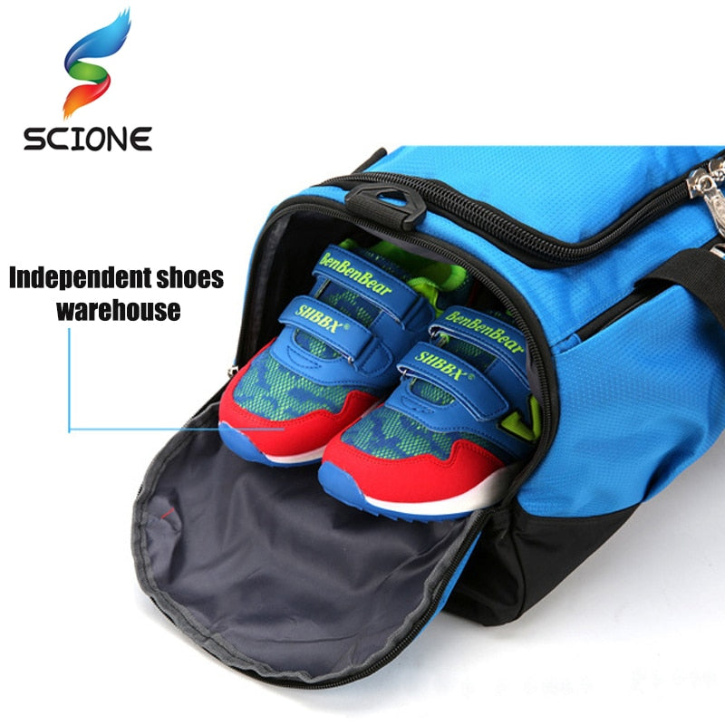 Large Sports Gym Bag With Shoes Pocket Men/Women Outdoor Waterproof Fitness Training Duffle Bag Travel Yoga Handbag