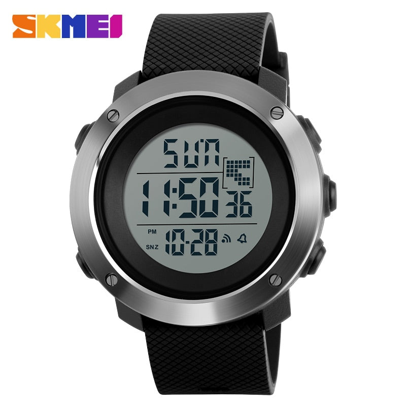 Relojes digitales para hombre, cronógrafo informal a la moda, reloj deportivo de doble hora, reloj electrónico Led para hombre, reloj Masculino SKMEI