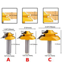 45 Degree Lock Miter Router Bit 6.35mm/8mm/12.7mm Shank Wood Tenon Milling Cutters For MDF Plywood Carpenter Woodworking Tools