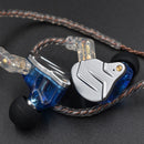 KZ ZSN Pro In-Ear-Kopfhörer Hybrid-Technologie 1BA + 1DD HIFI-Bass-Metall-Ohrhörer Sport-Headset-Monitor mit Geräuschunterdrückung