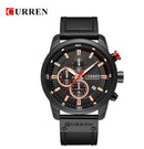 Reloj de marca CURREN, relojes deportivos de cuero para hombre, reloj de pulsera militar de cuarzo para hombre, reloj cronógrafo para hombre, reloj Masculino