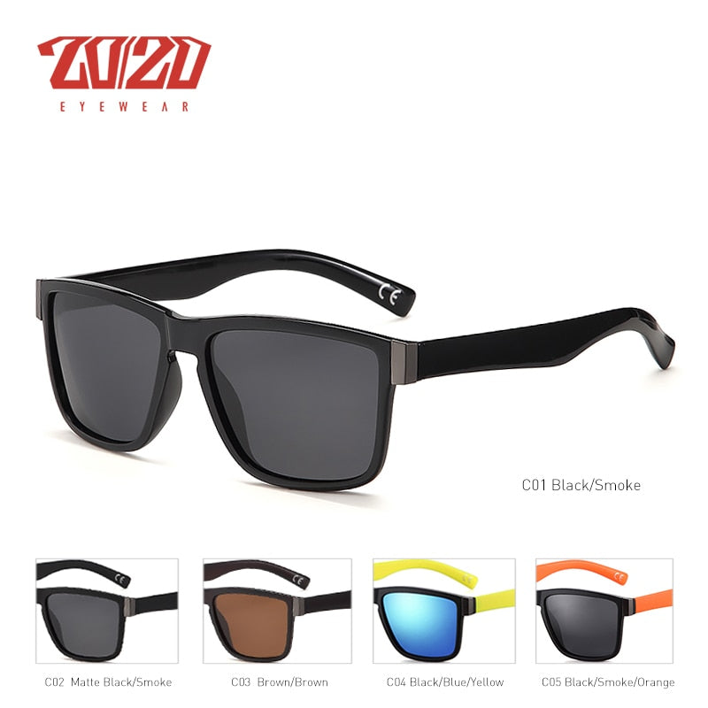 20/20 Classic Polarized Sunglasses Men Glasses Driving Coating Black Frame Fishing Driving Eyewear Male Sun Glasses PL278