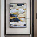 Großes Gemälde Handgemalter Liebhaber Regen Landschaft Ölgemälde auf Leinwand Wandkunst Bilder für Wohnzimmer Wohnkultur bestes Geschenk