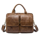 WESTAL men&#39;s briefcase leather laptop bag men&#39;s genuine leather bag for men bussiness messenger bag men&#39;s office briefcase 8002