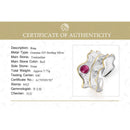 Lotus Fun Ring aus echtem 925er Sterlingsilber mit natürlichen Turmalin-Edelsteinen, feiner Schmuck, verstellbare Pfingstrosenblattringe für Frauen, Bijoux