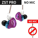 KZ ZST Bluetooth-Kopfhörer 1DD+1BA Driver Dynamic &amp; Armature in Ear Monitors Noise Isolating HiFi Music Sports Earbuds Headset